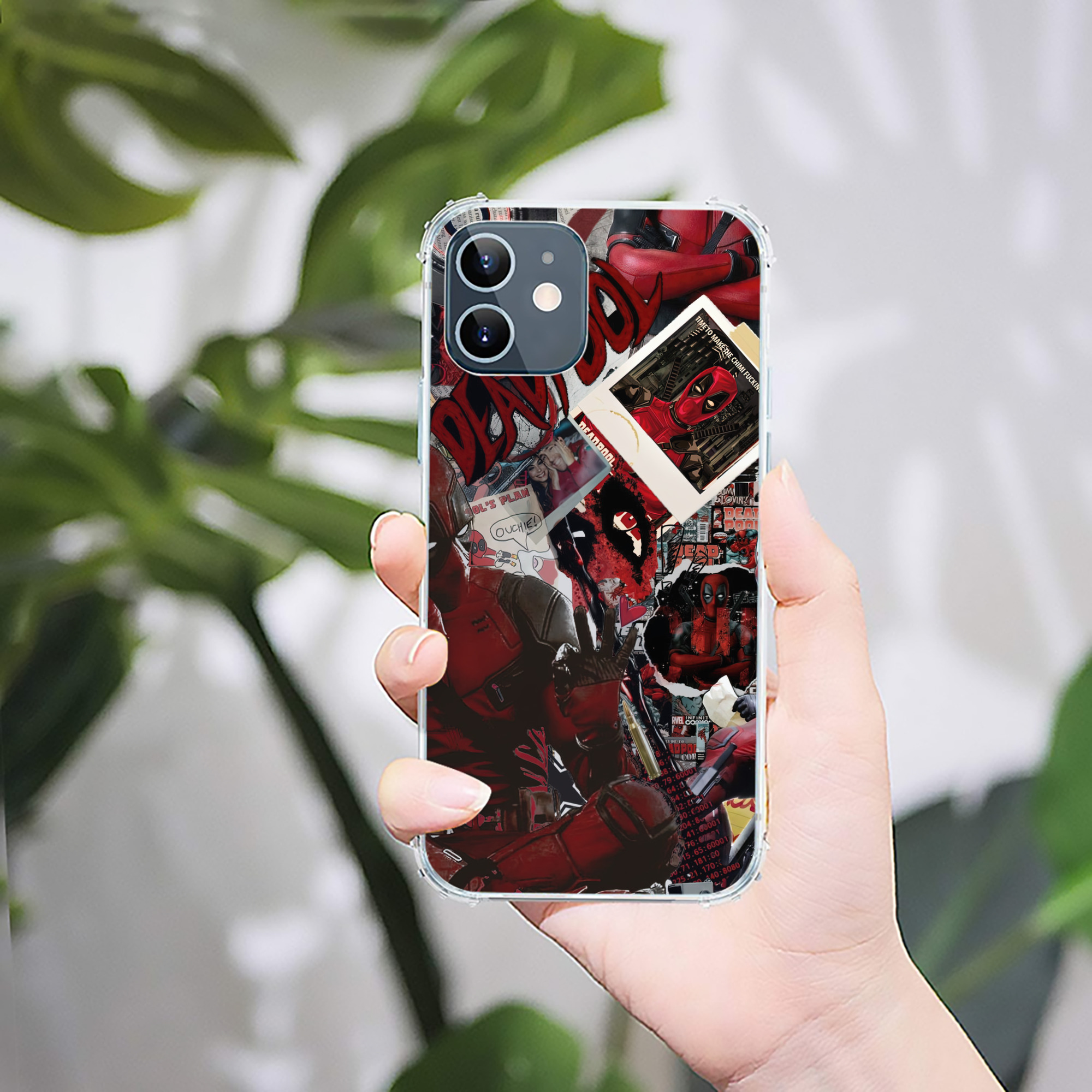（画像用） Deadpool デッドプール 【iPhone 12シリーズ対応】透明スマホケース（クリアソフトケース）